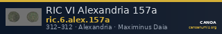 RIC VI Alexandria 157a — CANOA
