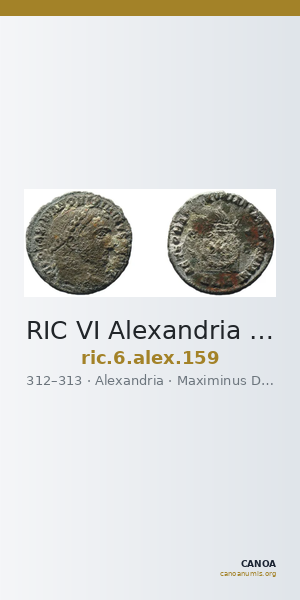 RIC VI Alexandria 159 — CANOA