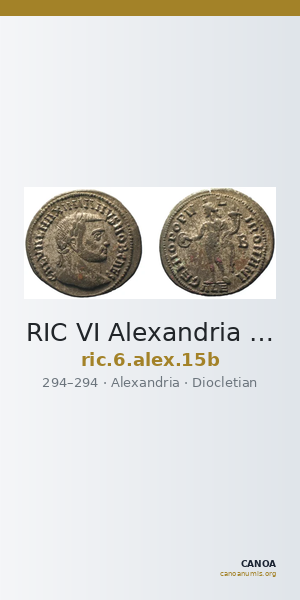 RIC VI Alexandria 15b — CANOA