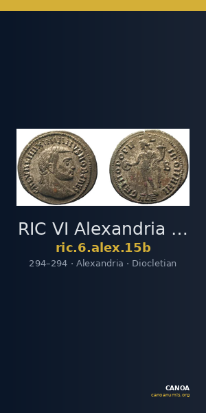 RIC VI Alexandria 15b — CANOA
