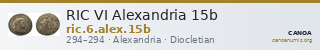 RIC VI Alexandria 15b — CANOA