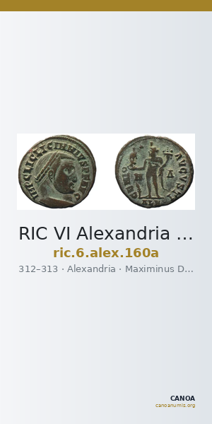 RIC VI Alexandria 160a — CANOA