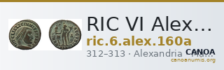 RIC VI Alexandria 160a — CANOA