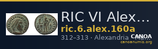 RIC VI Alexandria 160a — CANOA