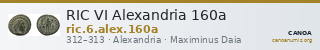 RIC VI Alexandria 160a — CANOA