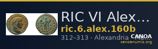 RIC VI Alexandria 160b — CANOA