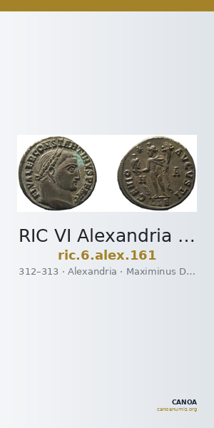 RIC VI Alexandria 161 — CANOA