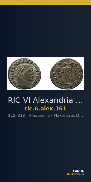 RIC VI Alexandria 161 — CANOA