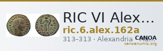 RIC VI Alexandria 162a — CANOA
