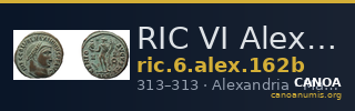 RIC VI Alexandria 162b — CANOA