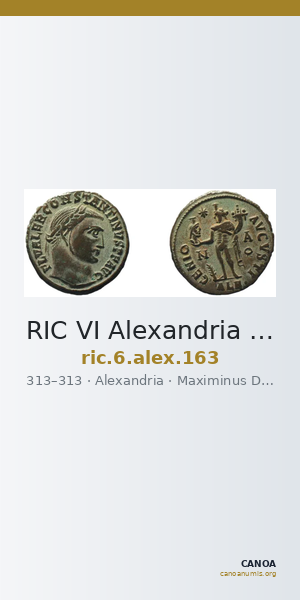RIC VI Alexandria 163 — CANOA