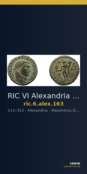 RIC VI Alexandria 163 — CANOA
