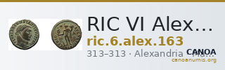 RIC VI Alexandria 163 — CANOA