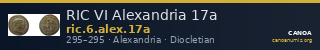 RIC VI Alexandria 17a — CANOA