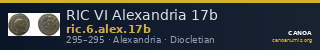 RIC VI Alexandria 17b — CANOA