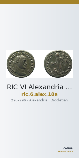 RIC VI Alexandria 18a — CANOA