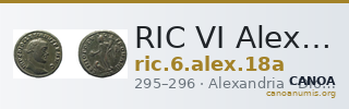 RIC VI Alexandria 18a — CANOA