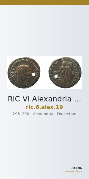 RIC VI Alexandria 19 — CANOA
