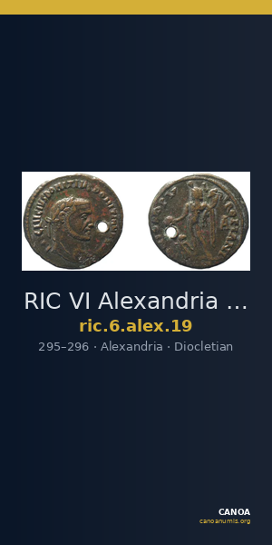 RIC VI Alexandria 19 — CANOA
