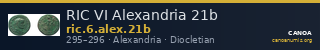 RIC VI Alexandria 21b — CANOA