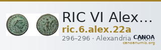 RIC VI Alexandria 22a — CANOA