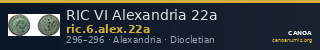 RIC VI Alexandria 22a — CANOA