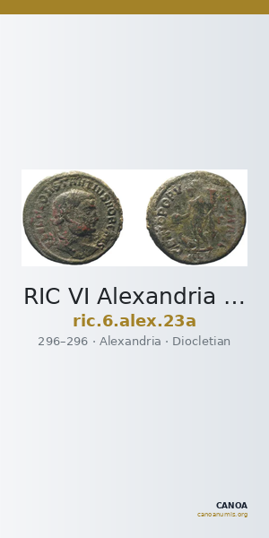 RIC VI Alexandria 23a — CANOA