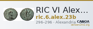 RIC VI Alexandria 23b — CANOA