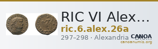 RIC VI Alexandria 26a — CANOA