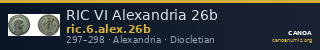 RIC VI Alexandria 26b — CANOA