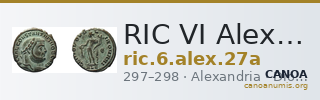 RIC VI Alexandria 27a — CANOA