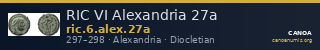 RIC VI Alexandria 27a — CANOA