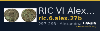 RIC VI Alexandria 27b — CANOA