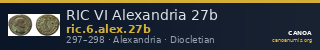 RIC VI Alexandria 27b — CANOA