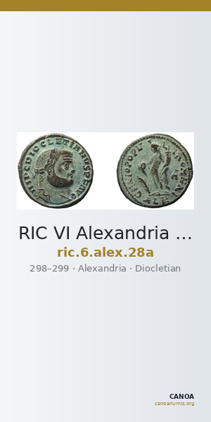 RIC VI Alexandria 28a — CANOA
