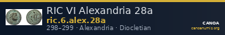 RIC VI Alexandria 28a — CANOA