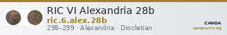 RIC VI Alexandria 28b — CANOA