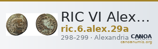 RIC VI Alexandria 29a — CANOA