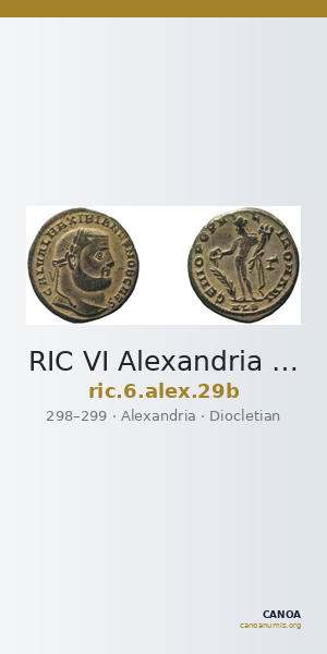 RIC VI Alexandria 29b — CANOA