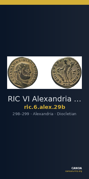 RIC VI Alexandria 29b — CANOA