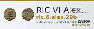 RIC VI Alexandria 29b — CANOA