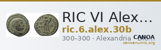 RIC VI Alexandria 30b — CANOA
