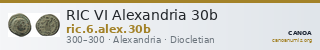 RIC VI Alexandria 30b — CANOA
