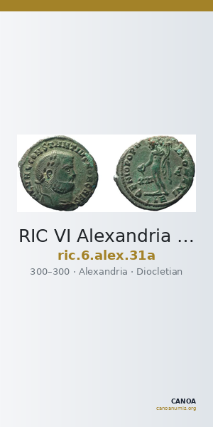 RIC VI Alexandria 31a — CANOA