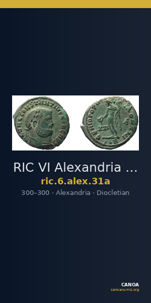 RIC VI Alexandria 31a — CANOA