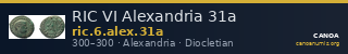 RIC VI Alexandria 31a — CANOA