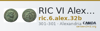 RIC VI Alexandria 32b — CANOA