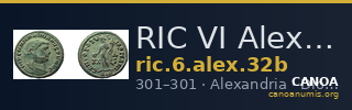 RIC VI Alexandria 32b — CANOA