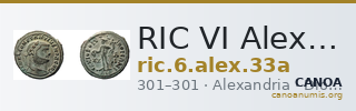 RIC VI Alexandria 33a — CANOA
