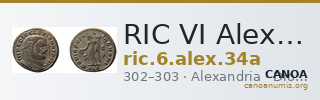 RIC VI Alexandria 34a — CANOA